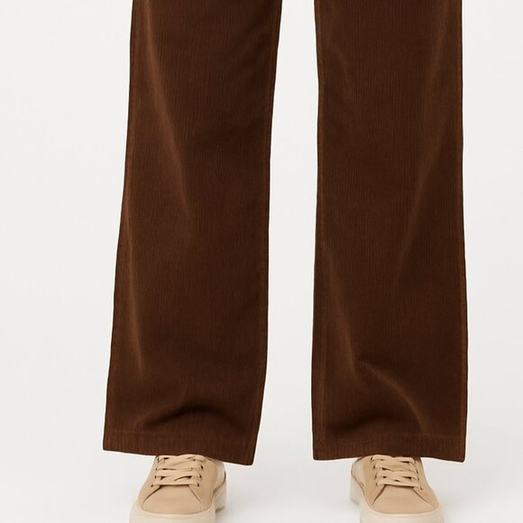 CARHARTT WIP Women's CORDONY Pants Relax Straight Dark Brown Corduroy Size 28 - Picture 2 of 6